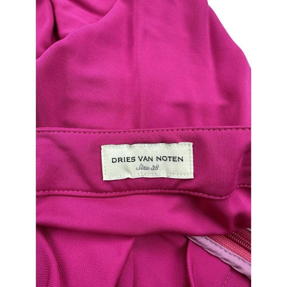 Dries Van Noten Mid Length Draped Skirt Fuchsia Pink Size FR 38 | US 6 - Picture 5 of 7